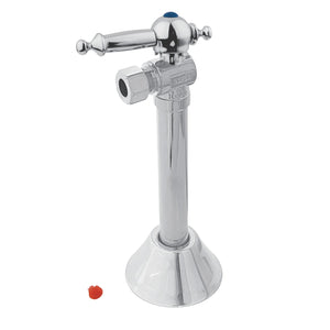 Vintage CC83201TL 1/2-Inch Sweat x 3/8-Inch OD Comp Quarter-Turn Angle Stop Valve, Polished Chrome