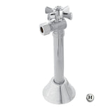 Millennium CC83201ZX 1/2-Inch Sweat x 3/8-Inch OD Comp Quarter-Turn Angle Stop Valve, Polished Chrome