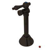 Vintage CC83205 1/2-Inch Sweat x 3/8-Inch OD Comp Quarter-Turn Angle Stop Valve with 5-Inch Extension, Oil Rubbed Bronze