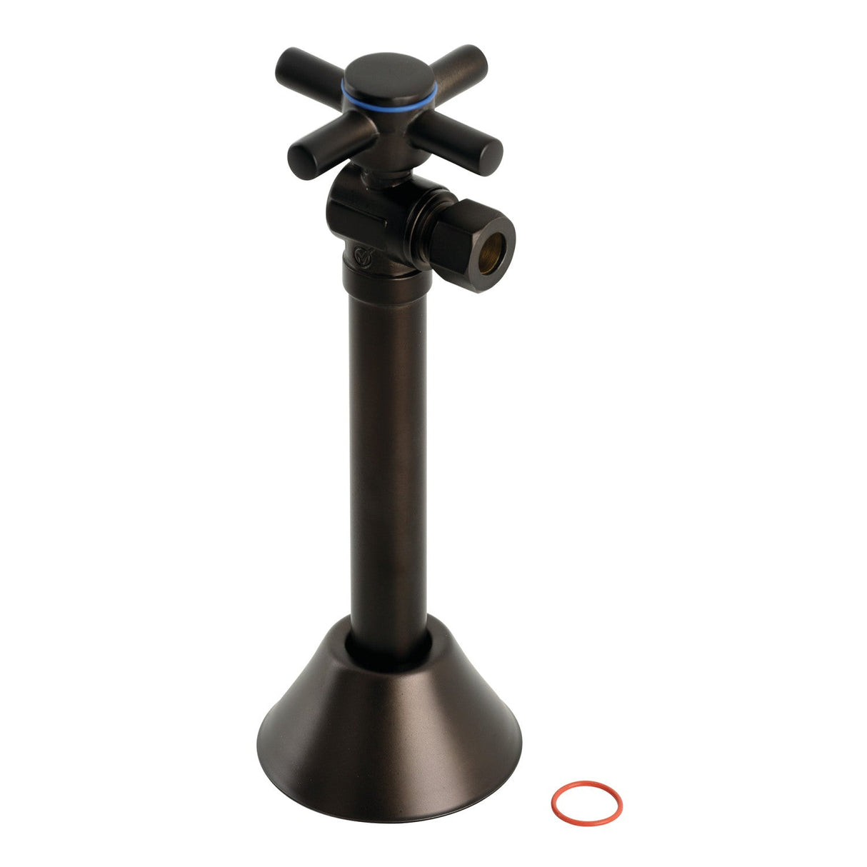 Concord CC83205DX 1/2-Inch Sweat x 3/8-Inch OD Comp Quarter-Turn Angle Stop Valve, Oil Rubbed Bronze