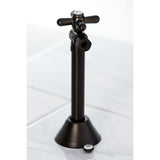 Vintage CC83205X 1/2-Inch Sweat x 3/8-Inch OD Comp Quarter-Turn Angle Stop Valve, Oil Rubbed Bronze