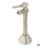Vintage CC83208DL 1/2-Inch Sweat x 3/8-Inch OD Comp Quarter-Turn Angle Stop Valve with 5-Inch Extension, Brushed Nickel