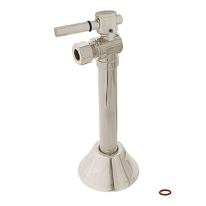 Vintage CC83208DL 1/2-Inch Sweat x 3/8-Inch OD Comp Quarter-Turn Angle Stop Valve with 5-Inch Extension, Brushed Nickel