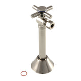 Concord CC83208DX 1/2-Inch Sweat x 3/8-Inch OD Comp Quarter-Turn Angle Stop Valve, Brushed Nickel