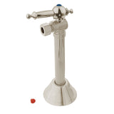 Vintage CC83208TL 1/2-Inch Sweat x 3/8-Inch OD Comp Quarter-Turn Angle Stop Valve, Brushed Nickel