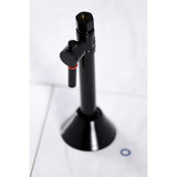 Vintage CC83250DL 1/2-Inch Sweat x 3/8-Inch OD Comp Quarter-Turn Straight Stop Valve with 5-Inch Extension, Matte Black