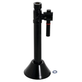 Vintage CC83250DL 1/2-Inch Sweat x 3/8-Inch OD Comp Quarter-Turn Straight Stop Valve with 5-Inch Extension, Matte Black