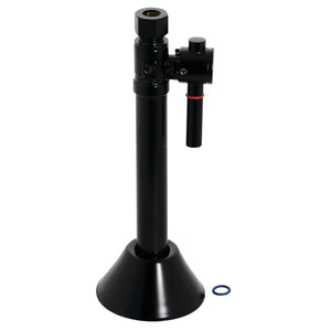 Vintage CC83250DL 1/2-Inch Sweat x 3/8-Inch OD Comp Quarter-Turn Straight Stop Valve with 5-Inch Extension, Matte Black