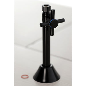Concord CC83250DX 1/2-Inch Sweat x 3/8-Inch OD Comp Quarter-Turn Straight Stop Valve, Matte Black