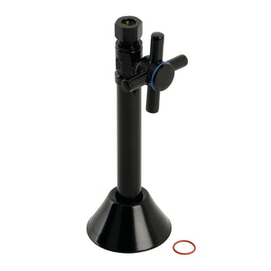 Concord CC83250DX 1/2-Inch Sweat x 3/8-Inch OD Comp Quarter-Turn Straight Stop Valve, Matte Black