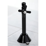 Vintage CC83250X 1/2-Inch Sweat x 3/8-Inch OD Comp Quarter-Turn Straight Stop Valve with 5-Inch Extension, Matte Black
