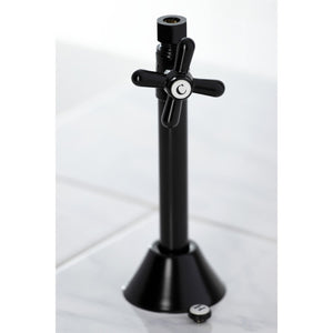 Vintage CC83250X 1/2-Inch Sweat x 3/8-Inch OD Comp Quarter-Turn Straight Stop Valve with 5-Inch Extension, Matte Black