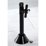 Vintage CC83250X 1/2-Inch Sweat x 3/8-Inch OD Comp Quarter-Turn Straight Stop Valve with 5-Inch Extension, Matte Black