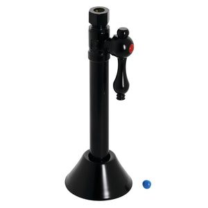 Vintage CC83250 1/2-Inch Sweat x 3/8-Inch OD Comp Quarter-Turn Straight Stop Valve, Matte Black