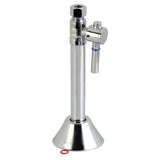 Vintage CC83251DL 1/2-Inch Sweat x 3/8-Inch OD Comp Quarter-Turn Straight Stop Valve with 5-Inch Extension, Polished Chrome