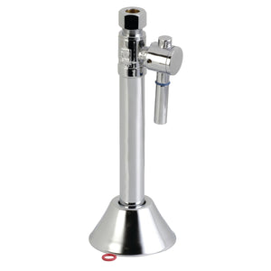 Vintage CC83251DL 1/2-Inch Sweat x 3/8-Inch OD Comp Quarter-Turn Straight Stop Valve with 5-Inch Extension, Polished Chrome