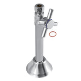 Concord CC83251DX 1/2-Inch Sweat x 3/8-Inch OD Comp Quarter-Turn Straight Stop Valve, Polished Chrome