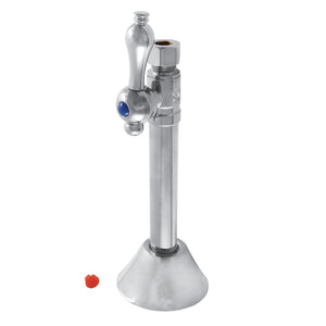 Vintage CC83251 1/2-Inch Sweat x 3/8-Inch OD Comp Quarter-Turn Straight Stop Valve, Polished Chrome