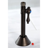 Vintage CC83255 1/2-Inch Sweat x 3/8-Inch OD Comp Quarter-Turn Straight Stop Valve, Oil Rubbed Bronze