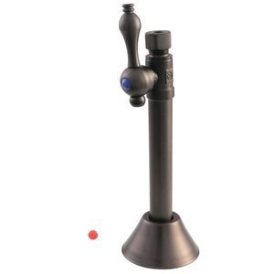 Vintage CC83255 1/2-Inch Sweat x 3/8-Inch OD Comp Quarter-Turn Straight Stop Valve, Oil Rubbed Bronze