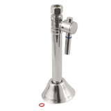 Vintage CC83256DL 1/2-Inch Sweat x 3/8-Inch OD Comp Quarter-Turn Straight Stop Valve with 5-Inch Extension, Polished Nickel