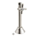 Vintage CC83256X 1/2-Inch Sweat x 3/8-Inch OD Comp Quarter-Turn Straight Stop Valve with 5-Inch Extension, Polished Nickel