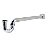 Trimscape CC9181 1-1/4 Inch Decor P-Trap with High Box Flange, 18 Inch Length, 18 Gauge, Polished Chrome