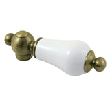 Vintage CCCL3 Porcelain Lever Handle, 3/8" X 16PT, Antique Brass