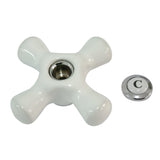 CCCX1CSC Cold Porcelain Cross Handle, Polished Chrome
