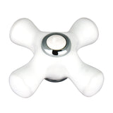 CCCX1D Porcelain Cross Handle, Polished Chrome