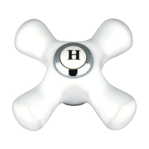 Vintage CCCX1H Hot Porcelain Cross Handle, 3/8