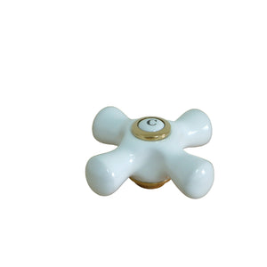 Vintage CCCX2C Cold Porcelain Cross Handle, 3/8