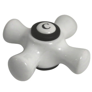 CCCX5CSC Cold Porcelain Cross Handle, Oil Rubbed Bronze