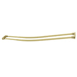 Edenscape CCD2172 60-Inch to 72-Inch Adjustable Double Curved Shower Curtain Rod, Polished Brass