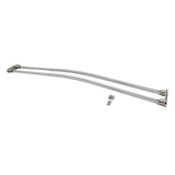 Edenscape CCD2176 60-Inch to 72-Inch Adjustable Double Curved Shower Curtain Rod, Polished Nickel