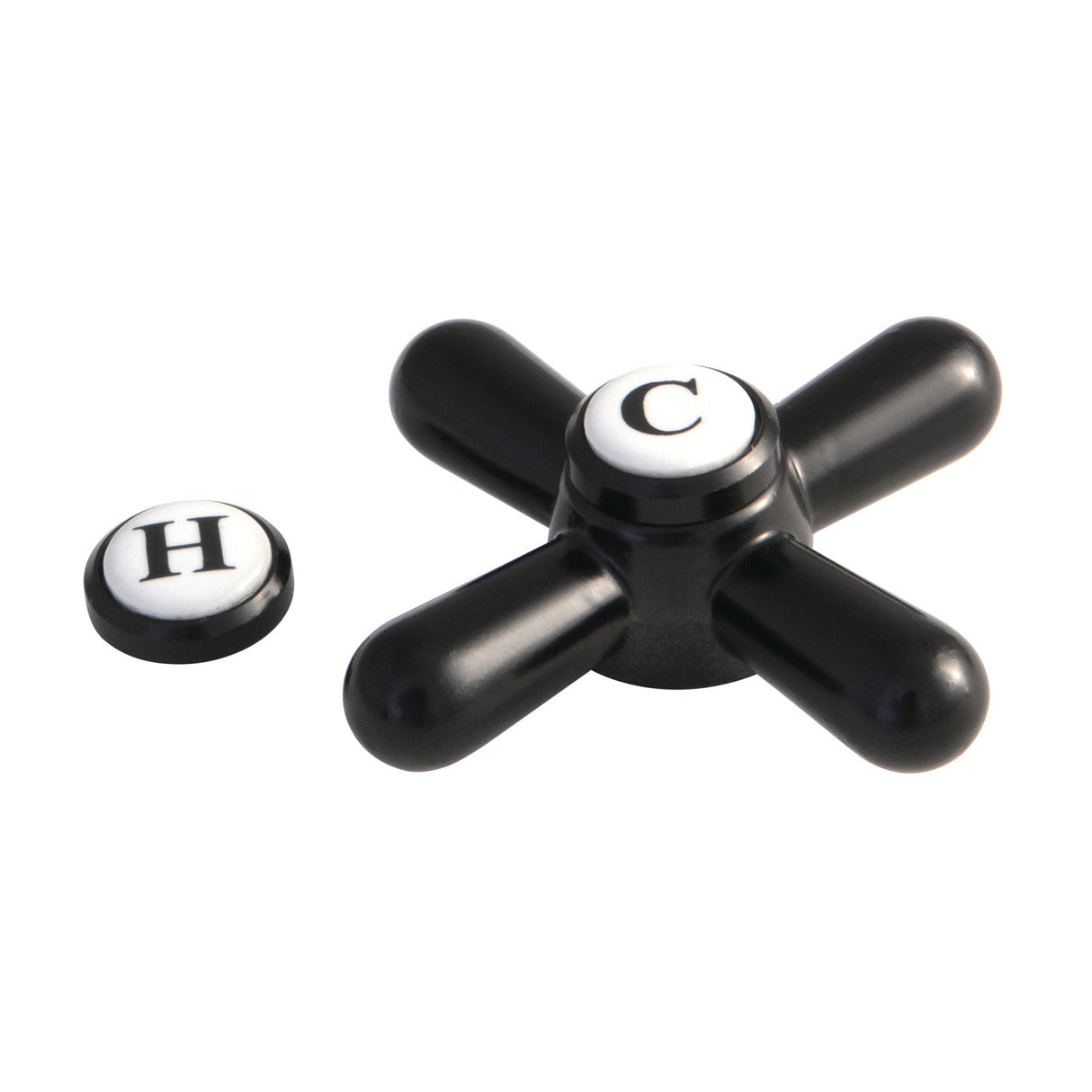 Vintage CCDVAXH0 Metal Cross Handle, Matte Black