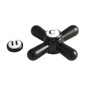 Vintage CCDVAXH0 Metal Cross Handle, Matte Black