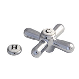 Vintage CCDVAXH1 Metal Cross Handle, Polished Chrome