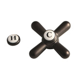 Vintage CCDVAXH5 Metal Cross Handle, Oil Rubbed Bronze