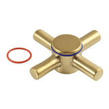 Concord CCDVDXH7 Metal Cross Handle, Brushed Brass
