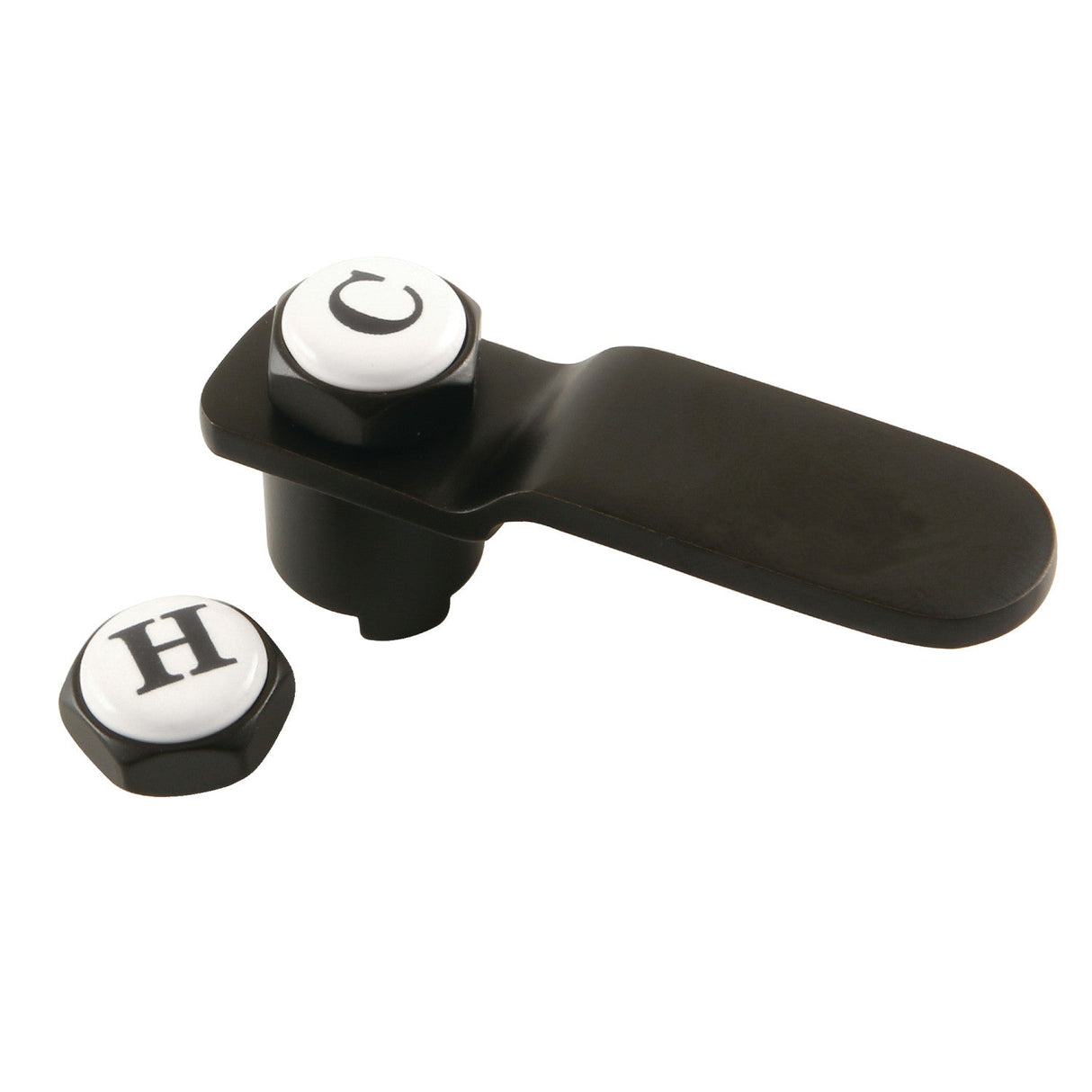 Whitaker CCDVKLLH0 Brass Lever Handle, Matte Black