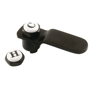 Whitaker CCDVKLLH0 Brass Lever Handle, Matte Black
