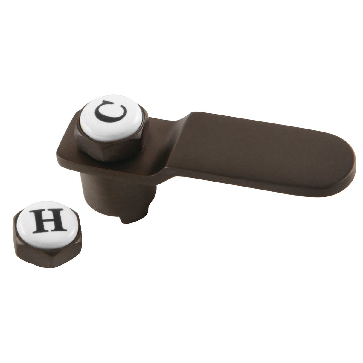 Whitaker CCDVKLLH5 Brass Lever Handle, Oil Rubbed Bronze