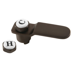 Whitaker CCDVKLLH5 Brass Lever Handle, Oil Rubbed Bronze