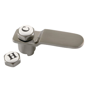 Whitaker CCDVKLLH8 Brass Lever Handle, Brushed Nickel
