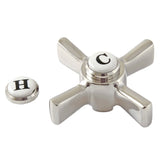 Millennium CCDVZXH6 Metal Cross Handle, Polished Nickel