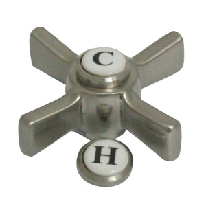 Millennium CCDVZXH8 Metal Cross Handle, Brushed Nickel