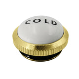 CCHIMX2C Cold Handle Index Button, Polished Brass