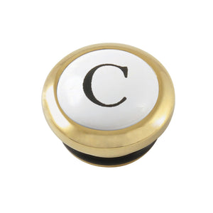 CCHIMX2CSC Cold Handle Index Button, Polished Brass