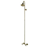 Vintage CCK2133 Shower Combo, Antique Brass